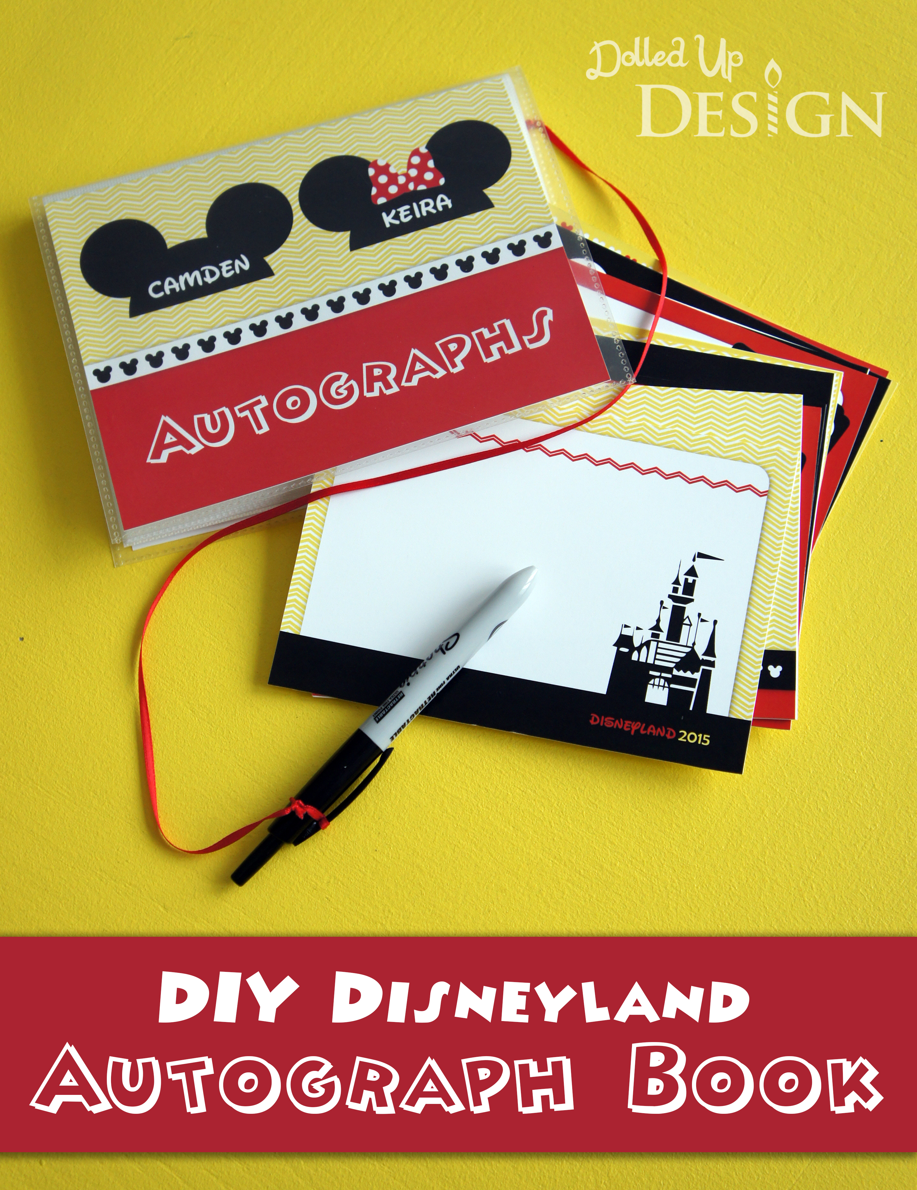 Designed to Sign: DIY Disney Autograph Book