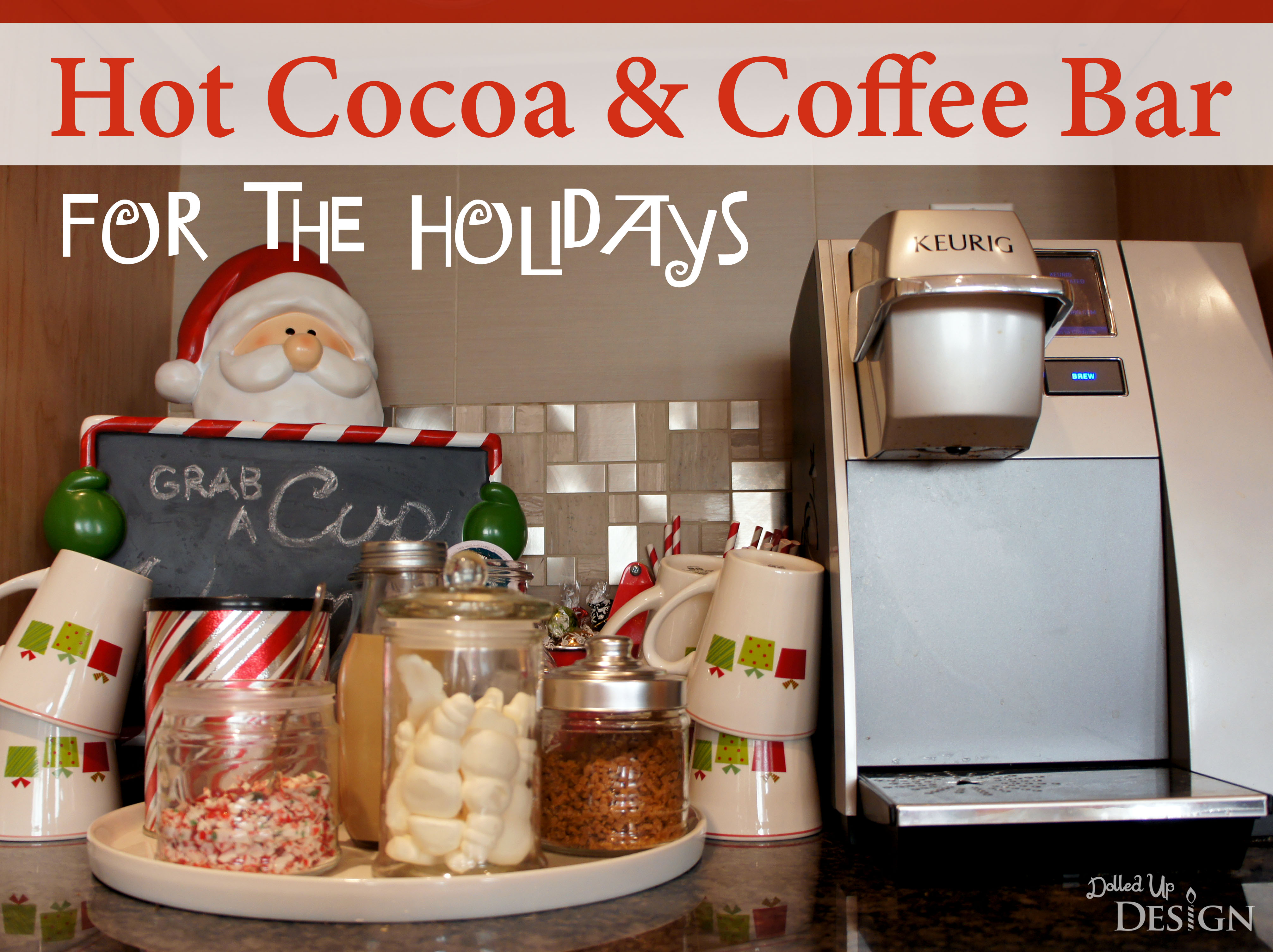 A Holiday Hot Cocoa & Coffee Bar